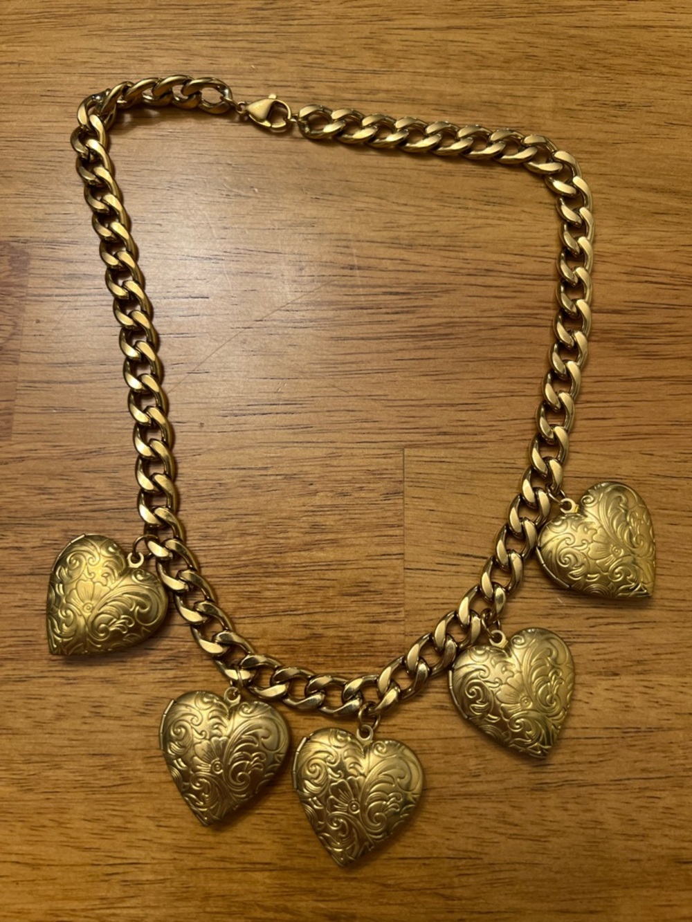 Janey Bee Jems vintage heart necklace.